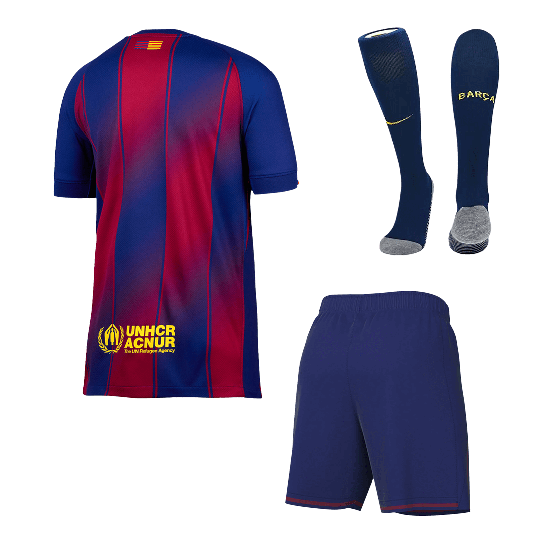 Barcelone Domicile Maillot Kit 2025/26 Rouge et Bleu