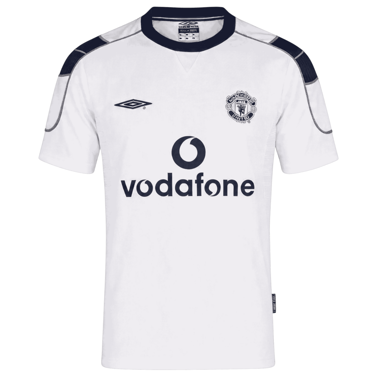 Retro Manchester United Extérieur Maillot 2000/01 Blanc