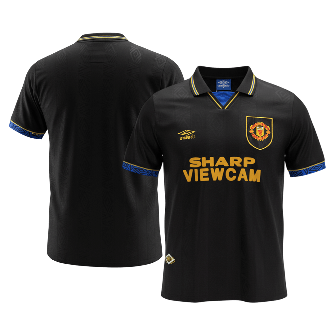 Retro Manchester United Extérieur Maillot 1993/94 Noir