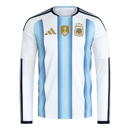 Argentine Domicile Maillot Manches Longues - Coupe du Monde 2026 Blue&White Grande Taille
