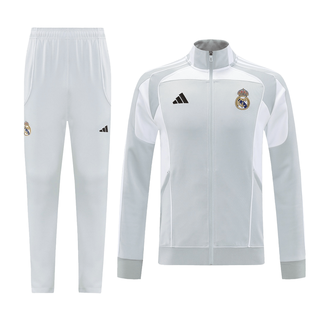 Real Madrid Veste de Football Kit 2025/26 Gris