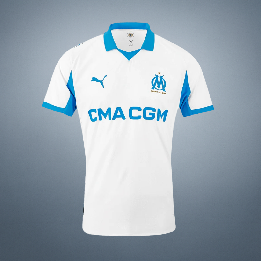 Olympique de Marseille Domicile Maillot 2025/26 Blanc Authentique