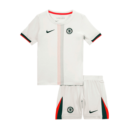 Chelsea Extérieur Maillot Kit 2025/26 Junior Blanc