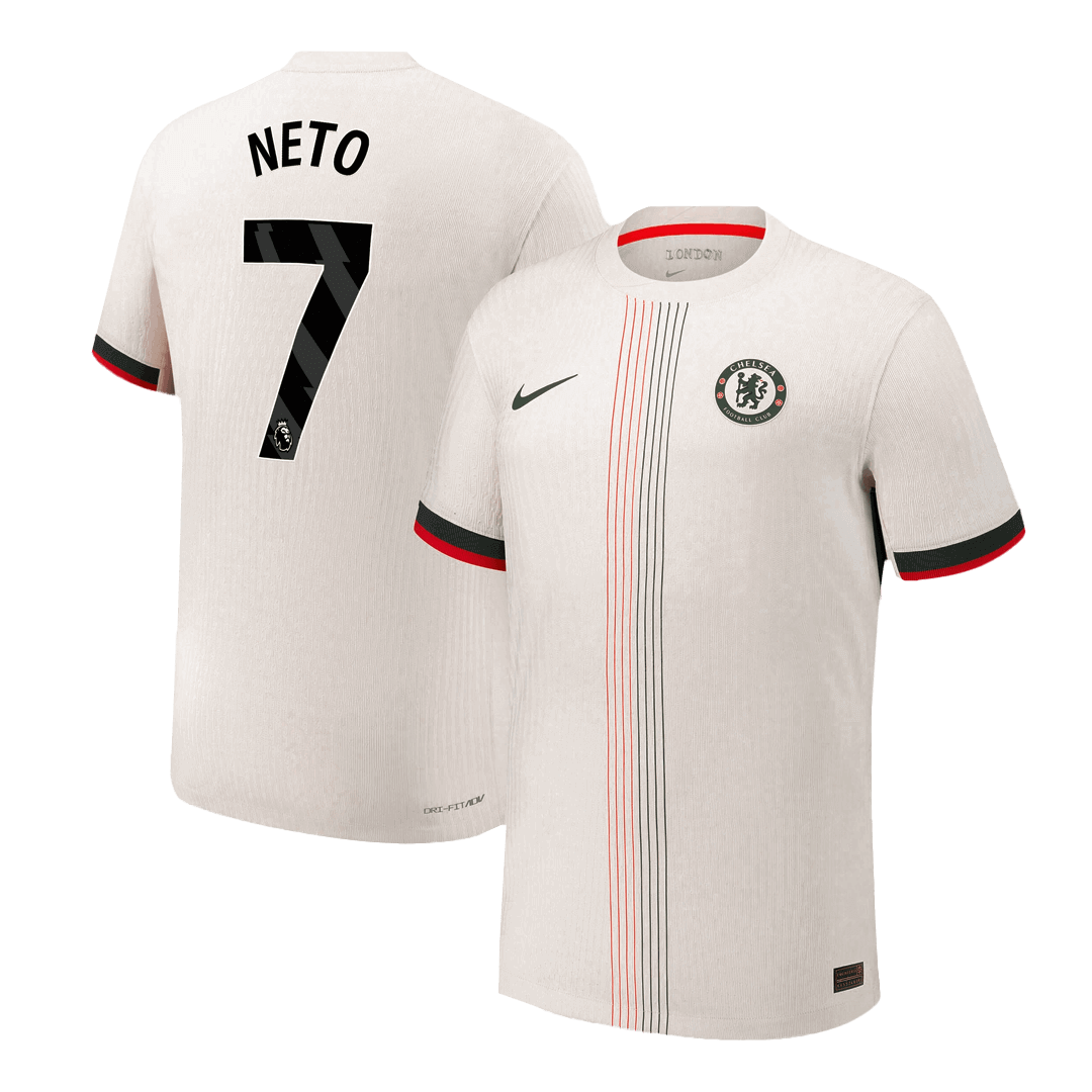 NETO #7 Chelsea Uitshirt 2025/26 Wit Authentiek