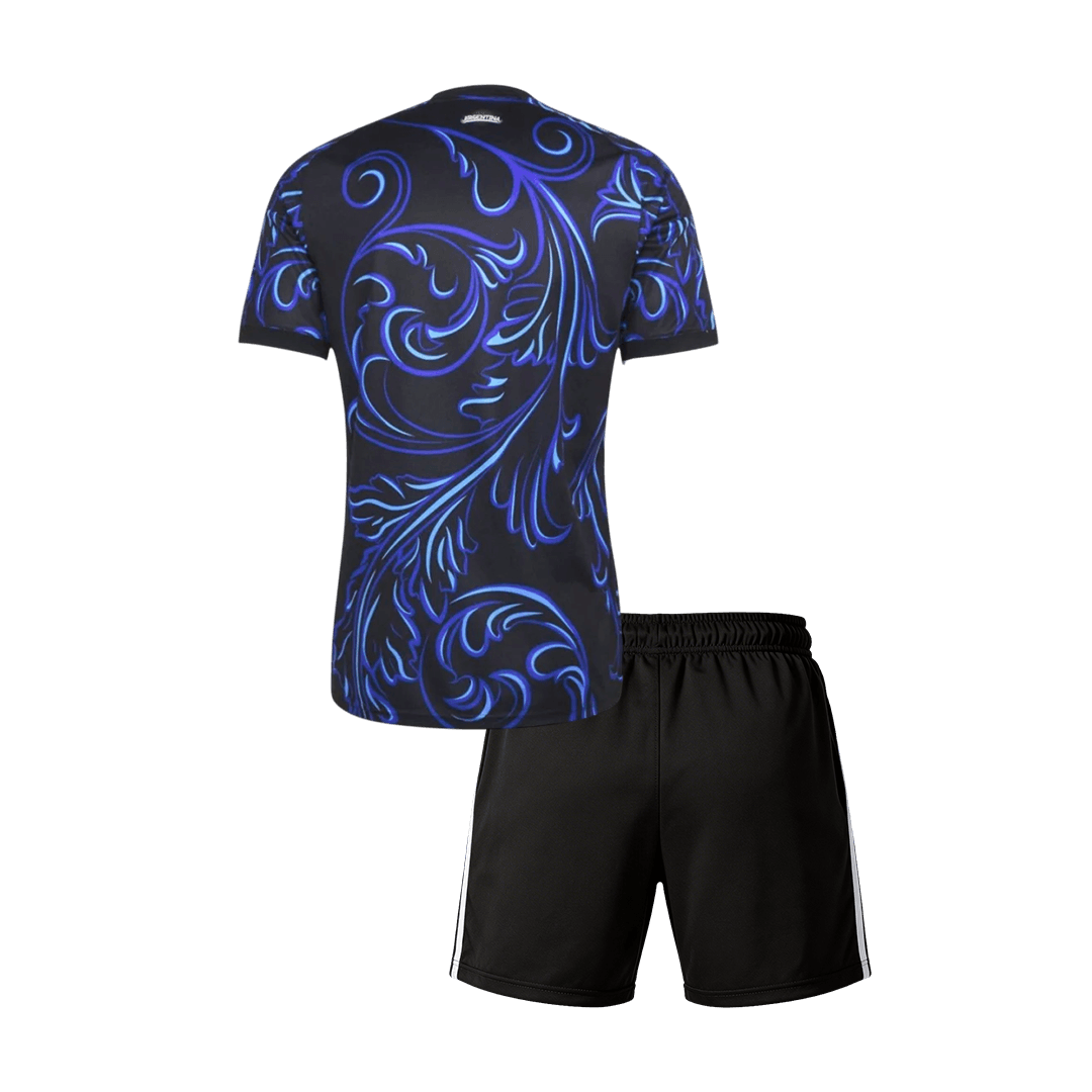 Argentine Extérieur Maillot Kit - Coupe du Monde 2026 Junior Noir