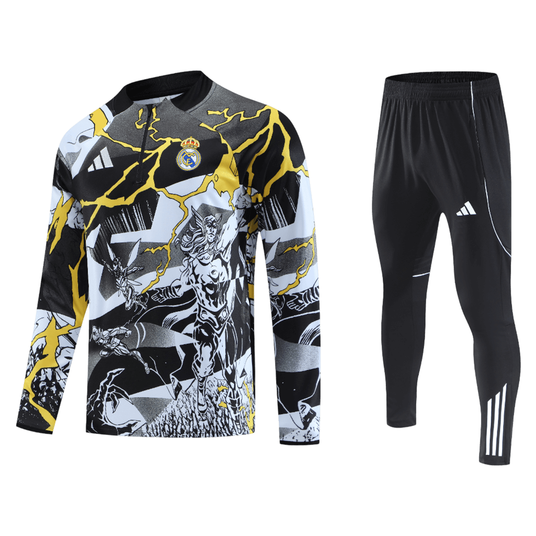 Real Madrid Sweatshirt Kit 2025/26 Junior Noir