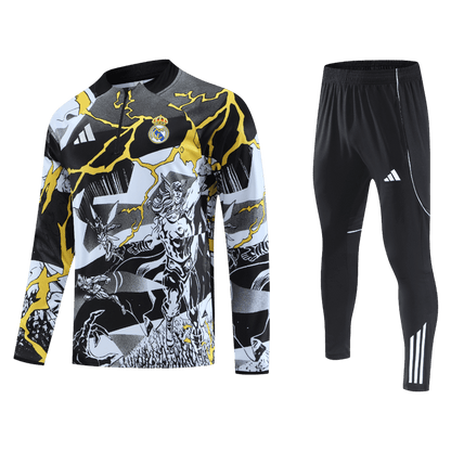 Real Madrid Sweatshirt Kit 2025/26 Junior Noir