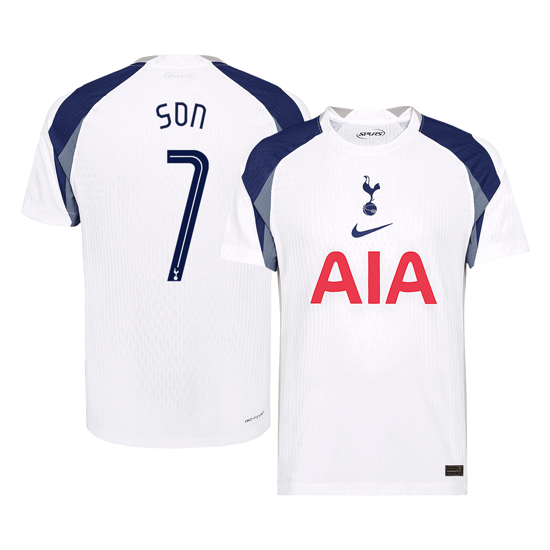 SON #7 Tottenham Hotspur Domicile Maillot 2025/26 Authentique - UCL
