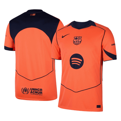 Barcelone Third Maillot 2025/26 Orange Grande Taille