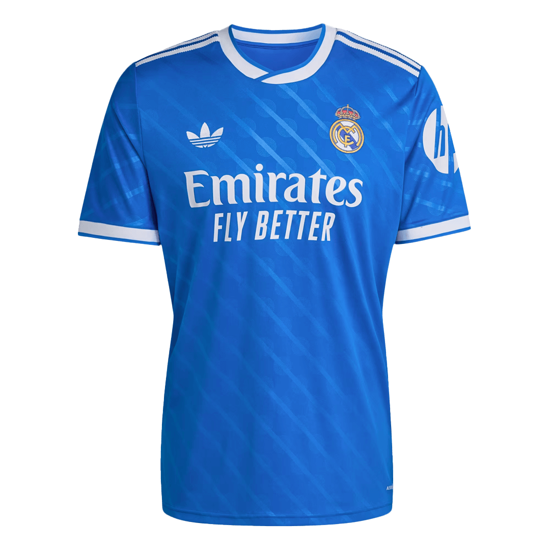 VINI JR. #7 Real Madrid Derde Shirt 2025/26 Blauw