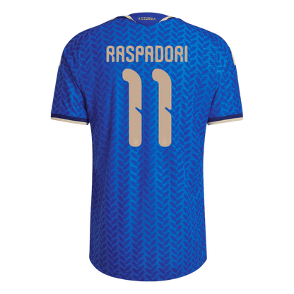 RASPADORI #11 Italie Domicile Maillot Coupe du Monde 2026 Bleu Joueur