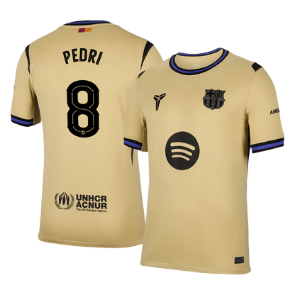 PEDRI #8 Barcelone Extérieur Maillot 2025/26 Jaune - UCL