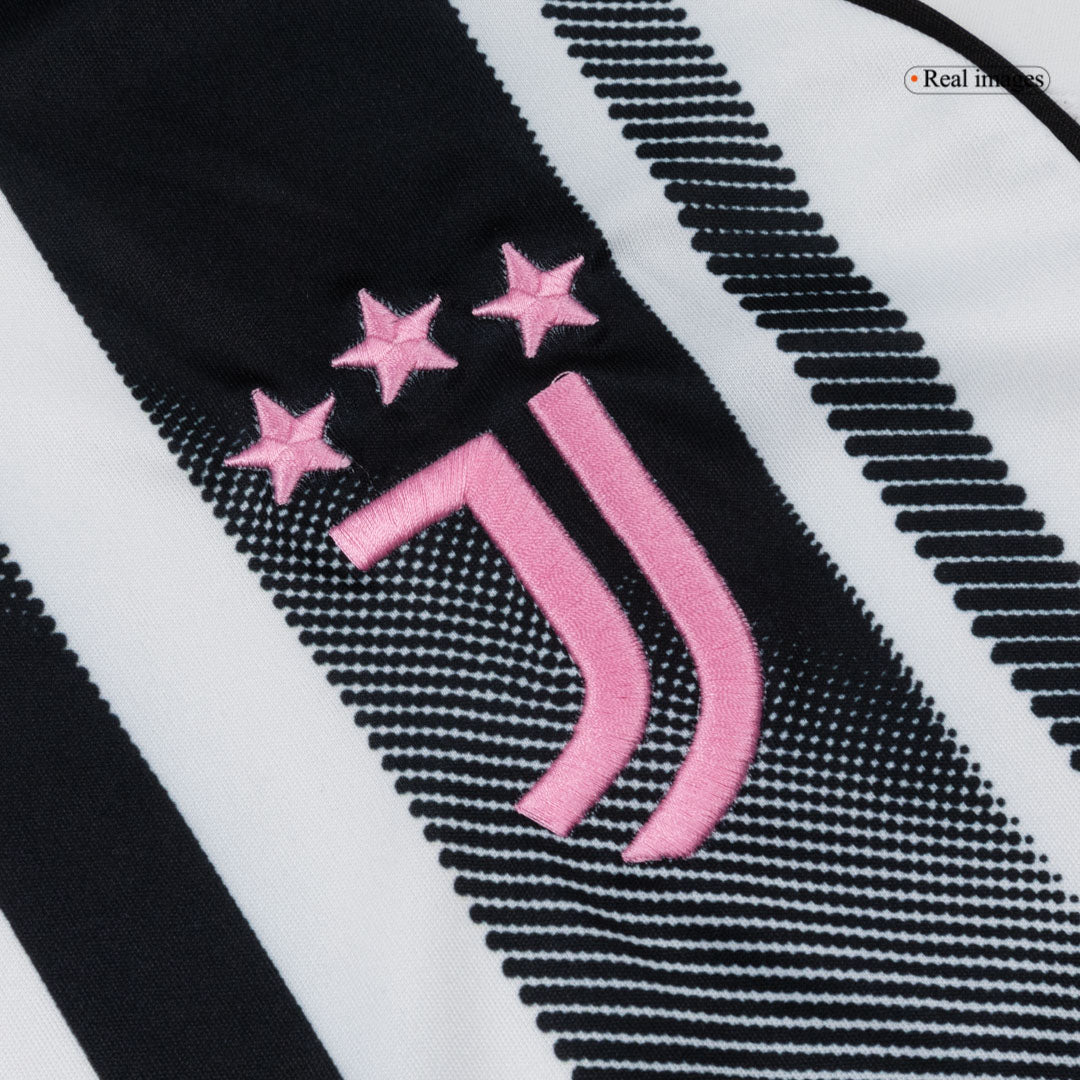 Juventus Domicile Maillot Manches Longues 2025/26 Noir&Blanc Grande Taille