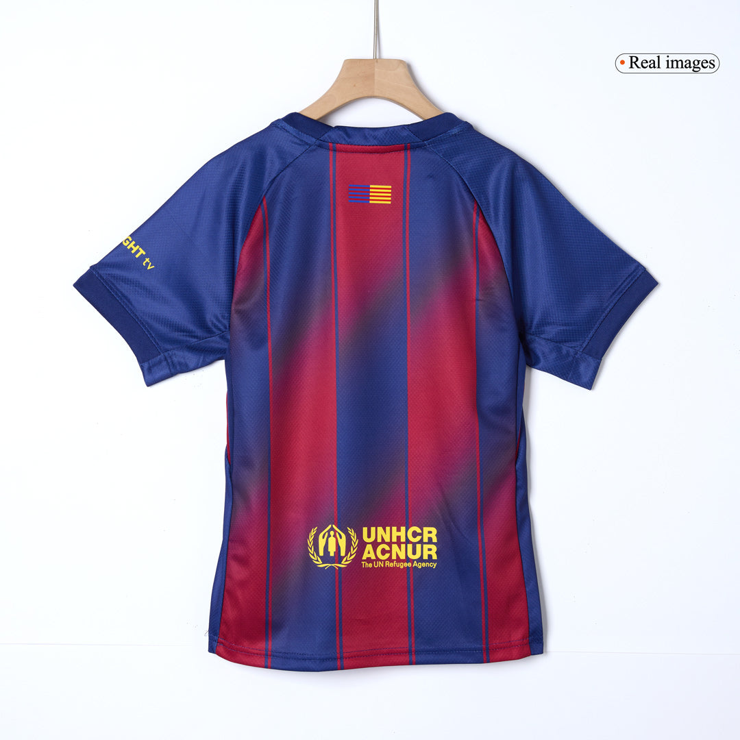 Barcelona Thuisshirt Kit 2025/26 Kind Rood en Blauw