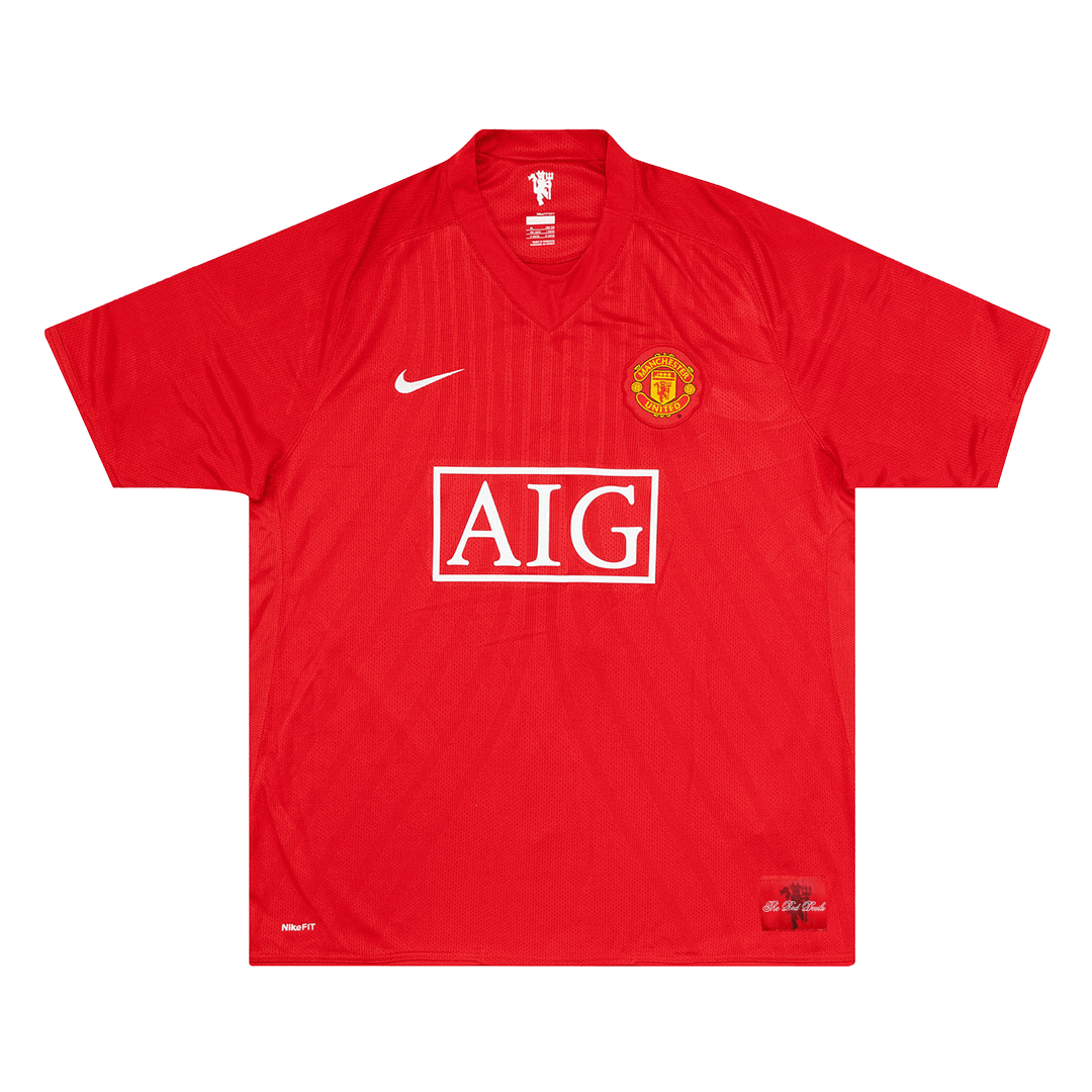 Retro Manchester United Domicile Maillot 2007/08