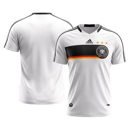 Retro Allemagne Domicile Maillot 2008 Blanc