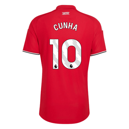 CUNHA #10 Manchester United Domicile Maillot 2026/27 Rouge Joueur