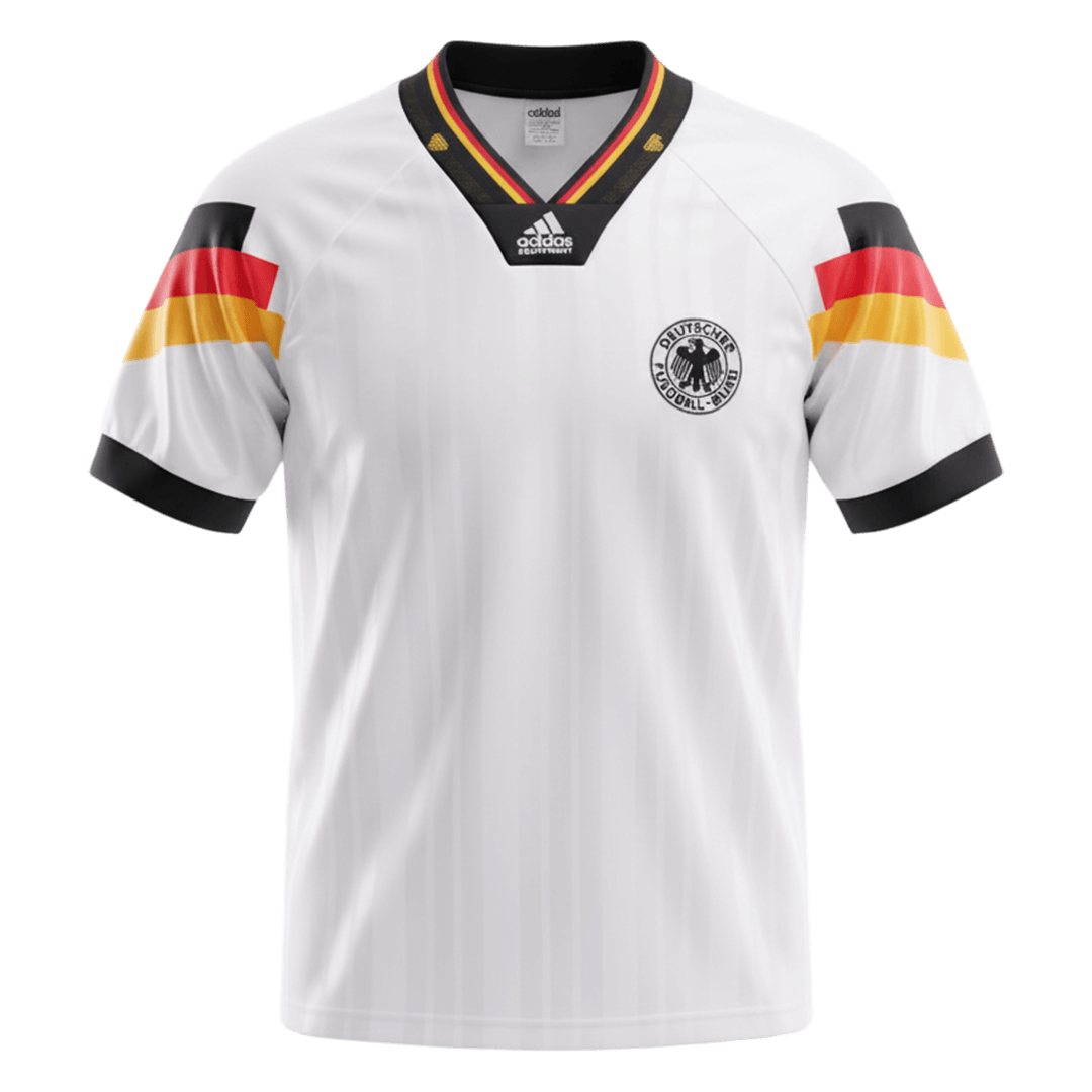 Retro Allemagne Domicile Maillot 1992 Blanc
