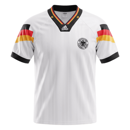 Retro Allemagne Domicile Maillot 1992 Blanc