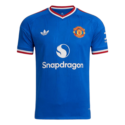 CUNHA #10 Manchester United Extérieur Maillot 2026/27 Bleu Joueur