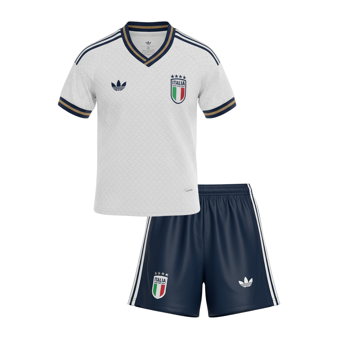 Italie Extérieur Maillot Kit - Coupe du Monde 2026 Junior Blanc