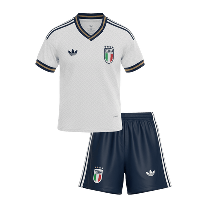 Italie Extérieur Maillot Kit - Coupe du Monde 2026 Junior Blanc