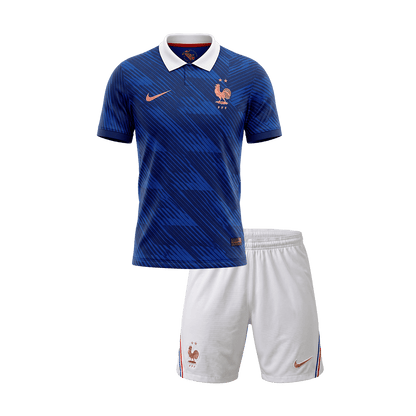 France Domicile Maillot Kit - Coupe du Monde 2026 Junior Bleu