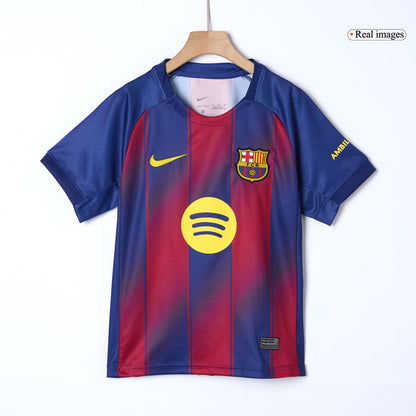 Barcelona Thuisshirt Kit 2025/26 Kind Rood en Blauw