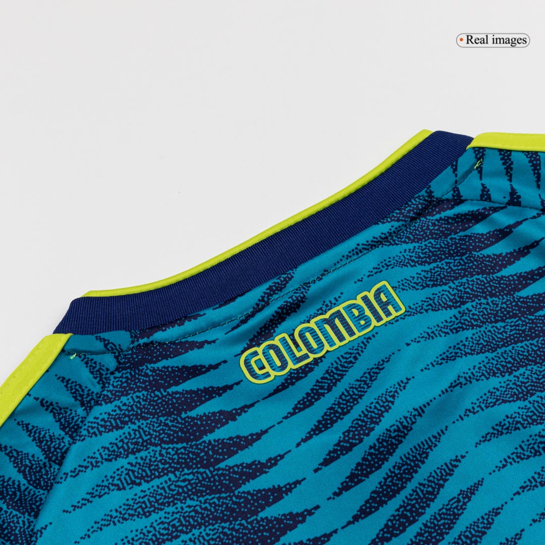 Colombie Extérieur Maillot Kit - Coupe du Monde 2026 Junior Bleu