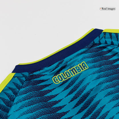 Colombie Extérieur Maillot Kit - Coupe du Monde 2026 Junior Bleu