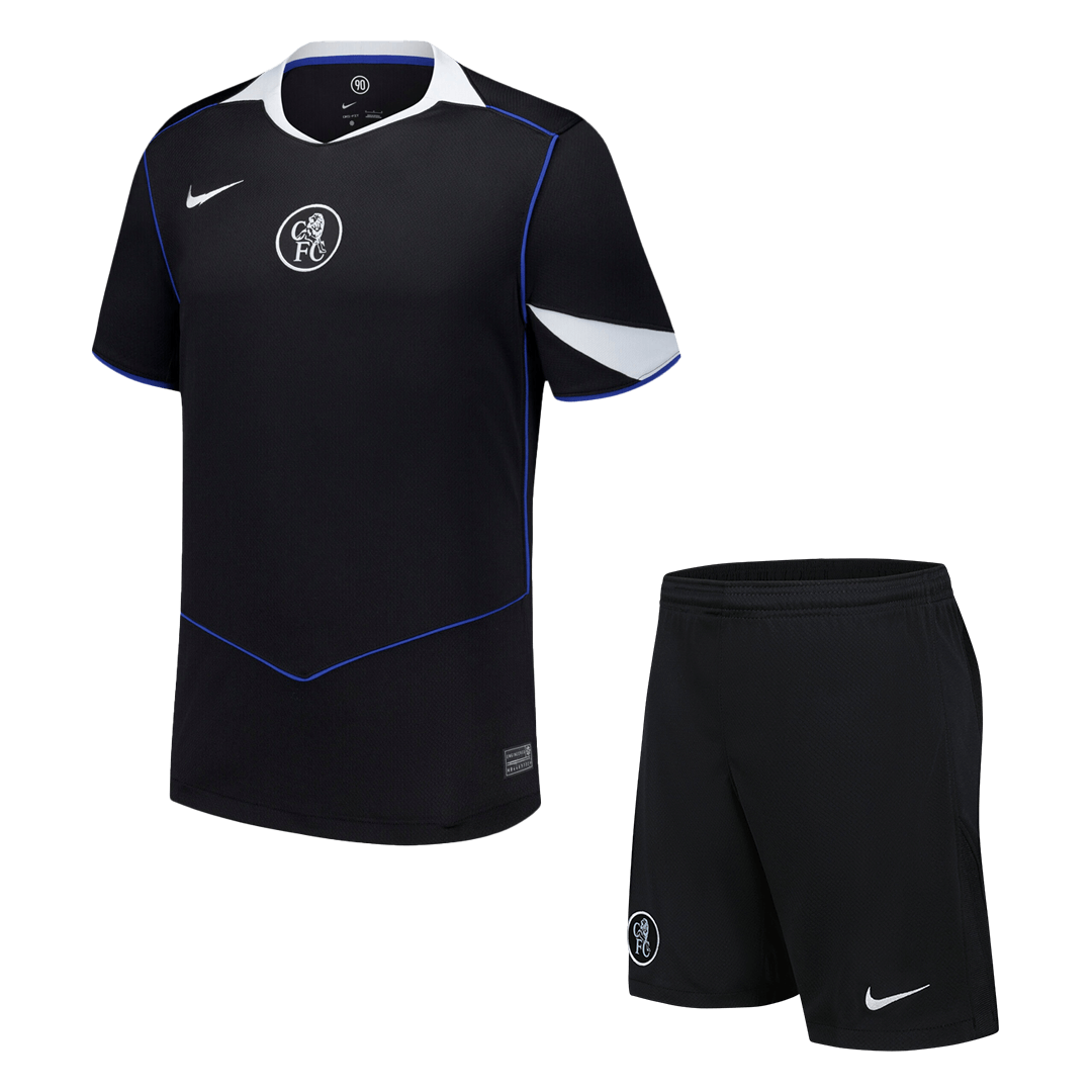 Chelsea Third Maillot Kit 2025/26 Noir