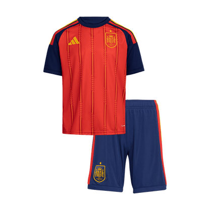 Espagne Domicile Maillot Kit Coupe du Monde 2026 Junior Rouge