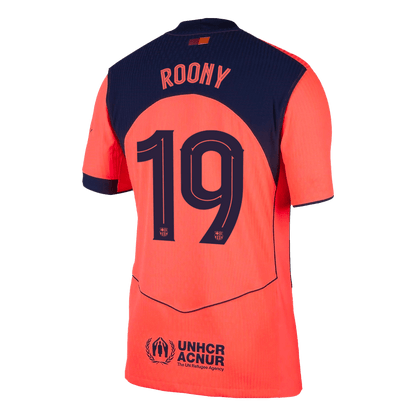 ROONY #19 Barcelone Third Maillot 2025/26 Orange Joueur - UCL