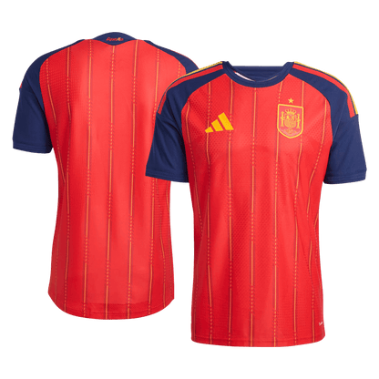 Espagne Domicile Maillot Coupe du Monde 2026 Rouge Joueur Grande Taille