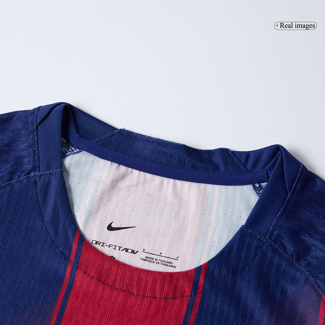 LAMINE YAMAL #10 Barcelona Thuisshirt 2025/26 Rood en Blauw Authentiek